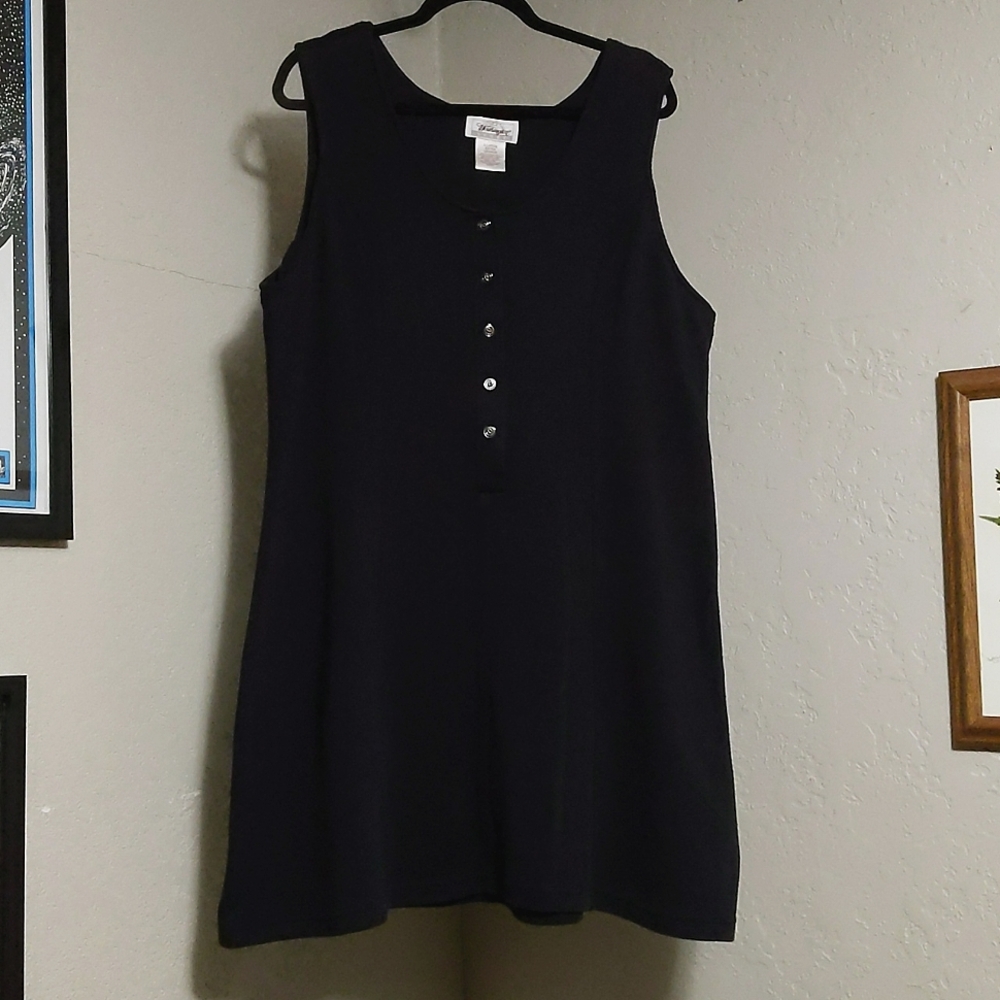 Vintage black knit jumper dress